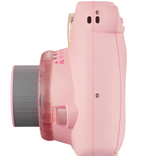 Fujifilm instax mini 9 Instant Film Camera (Clear Pink) left side