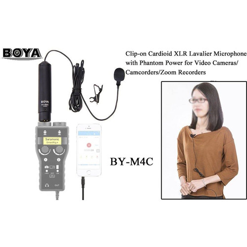 BOYA BY-M4C Cardioid Lavalier Microphone