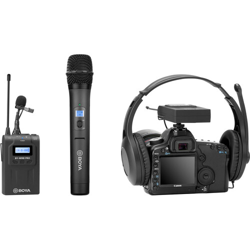 BOYA BY-WM8 Pro-K4 Dual-Channel Wireless Combo Lavalier & Handheld Microphone