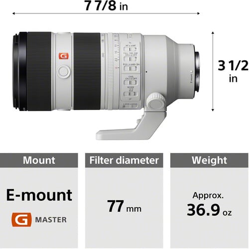 Sony FE 70 200mm f2.8 GM OSS II Lens 4