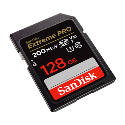 SanDisk 128GB Extreme PRO SDXC Card 200MBs 002
