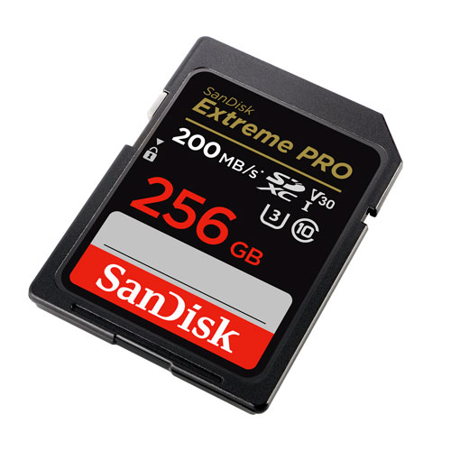 SanDisk 256GB Extreme PRO SDHC Card 200MBs Class 10 02