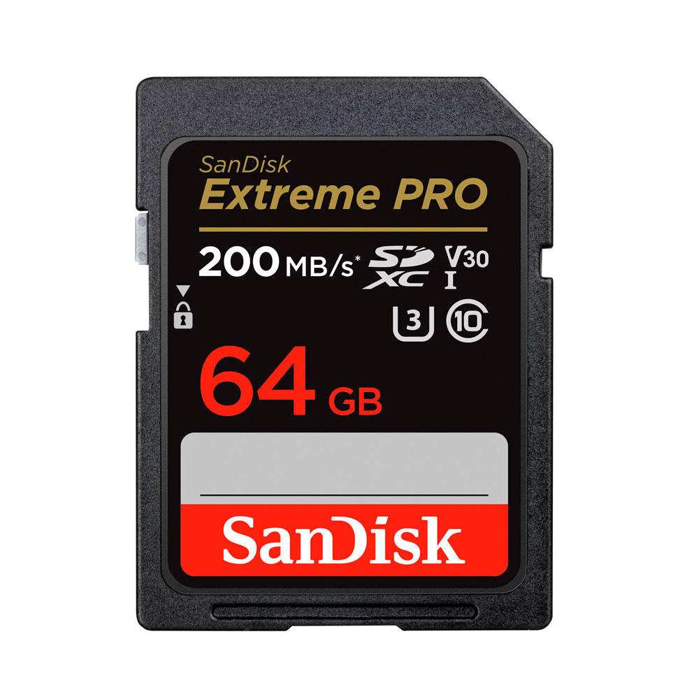 SanDisk 64GB Extreme PRO SDHC Card 200MB/s Class 10