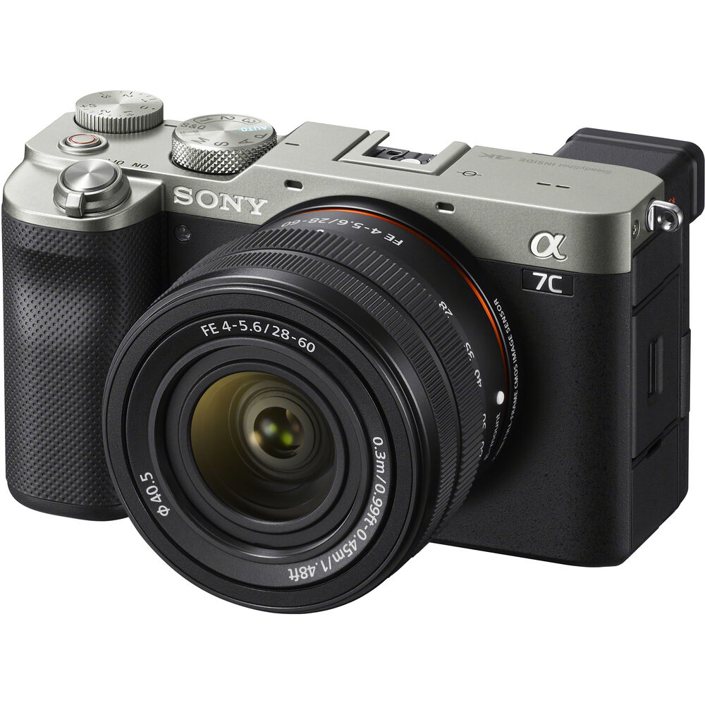 Sony a7C Mirrorless Camera with 28-60mm Lens (Silver)